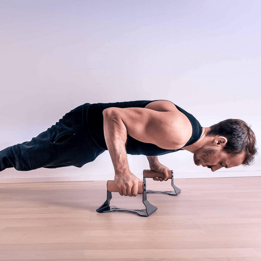 POWERGRIP ergonomische houten parallettes
