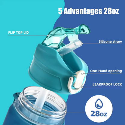 Lekvrije Sportwaterfles 1L