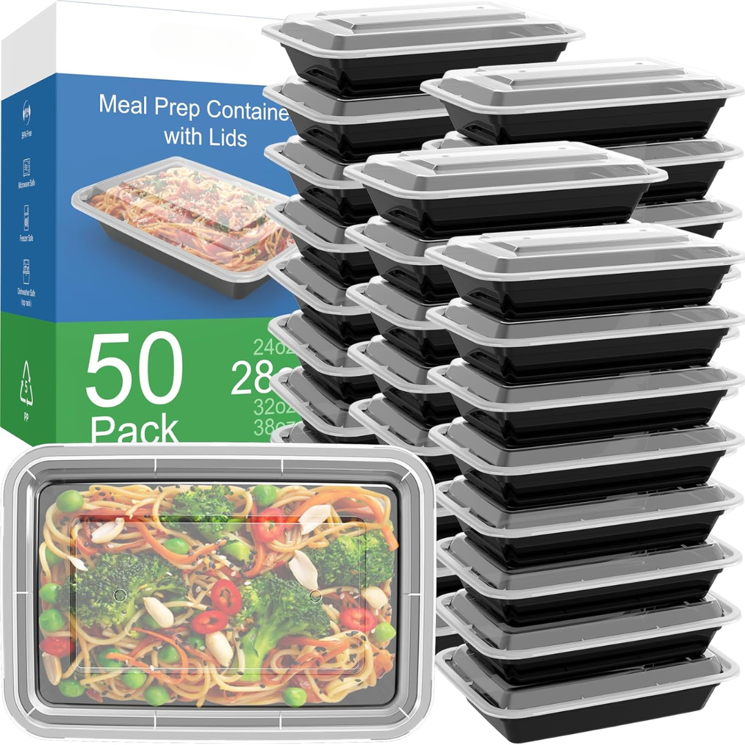 Herbruikbare maaltijd prep containers 50-pack