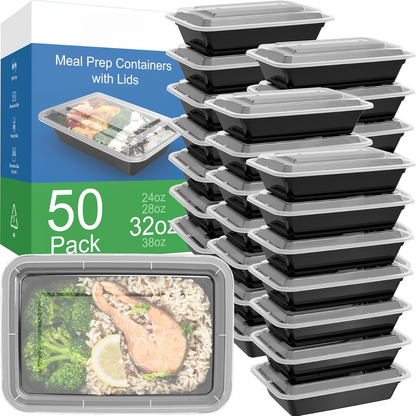Herbruikbare maaltijd prep containers 50-pack