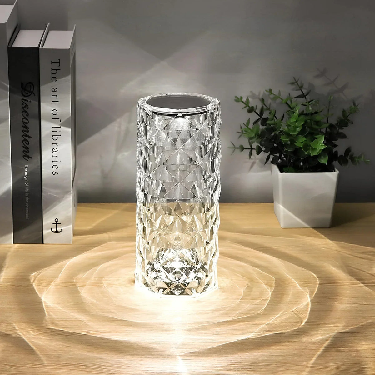Lumio Baso Sparkling Crystal Touch tafellamp