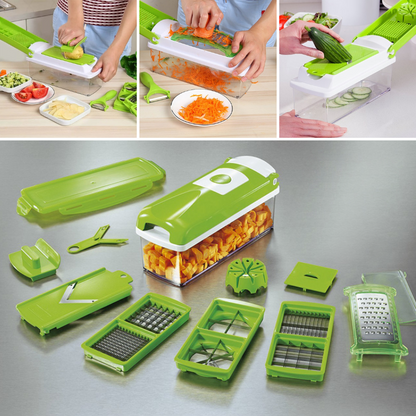 SlicePro 12-in-1 multifunctionele groentesnijder