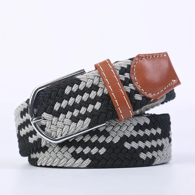 StretchBuckle elastische faux lederen riem