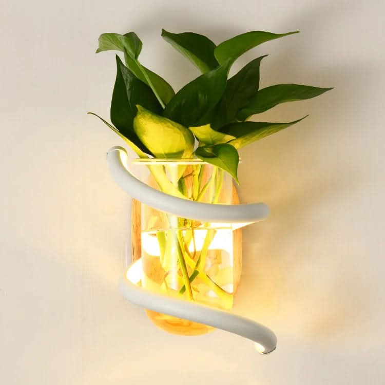 Woodvia houten LED-wandlamp