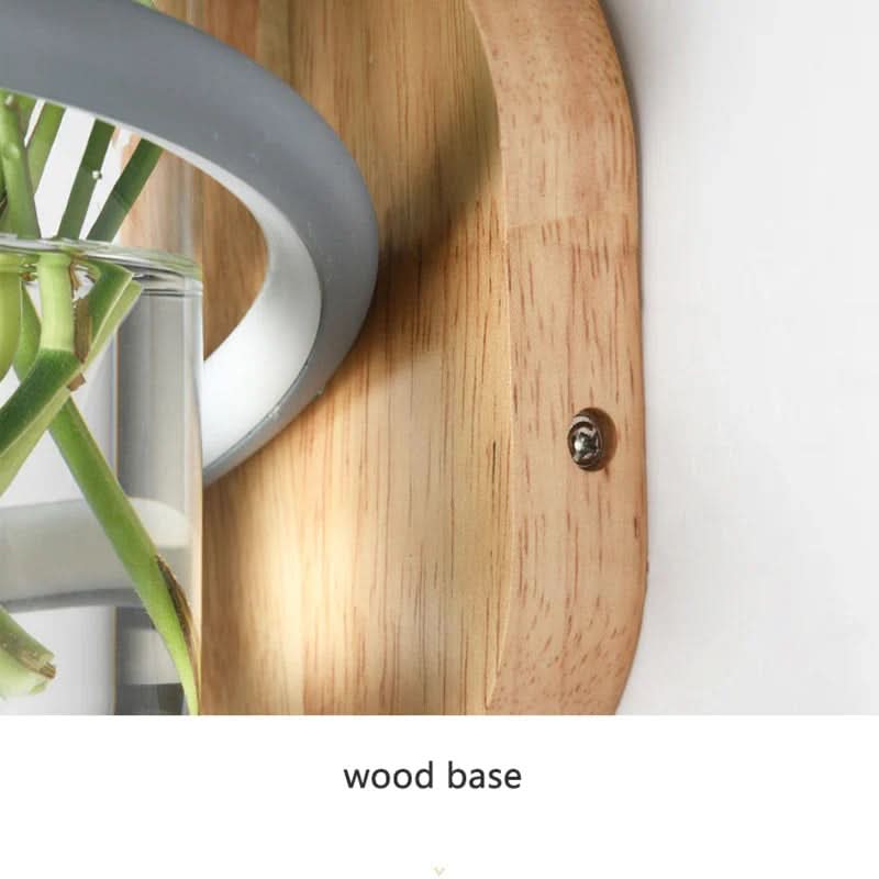 Woodvia houten LED-wandlamp