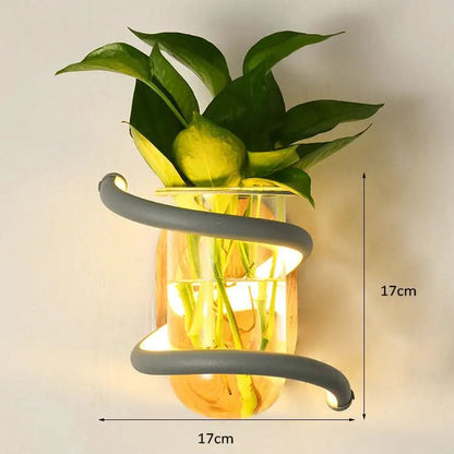 Woodvia houten LED-wandlamp
