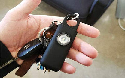 Persoonlijk veiligheid alarm sleutelhanger met LED-verlichting