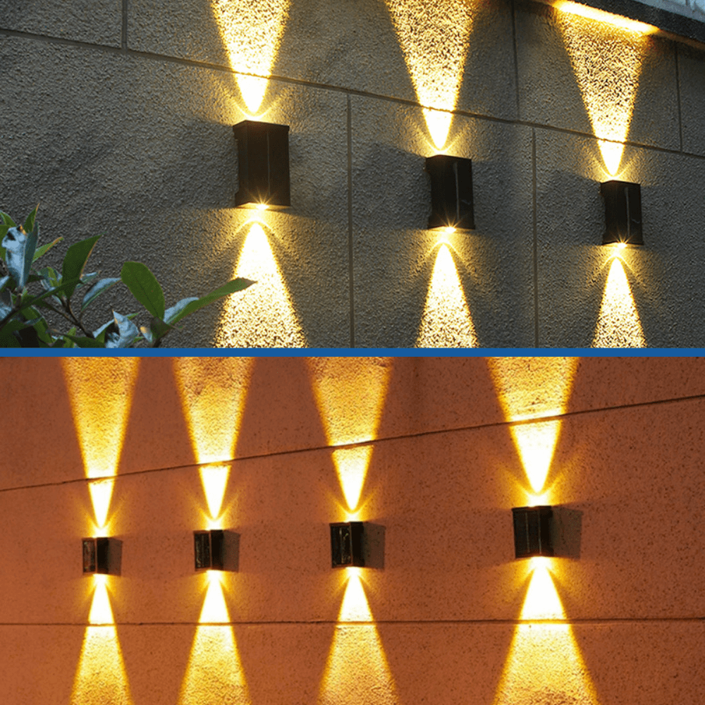 Veluxo up-down solar wandlamp