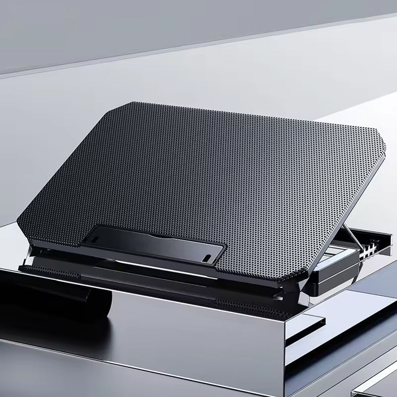 Verstelbare laptopstandaard met dubbele ventilator
