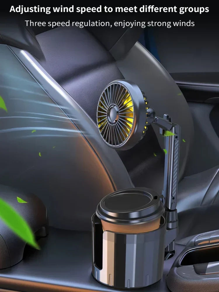 AutoCool USB autoventilator met bekerhouder