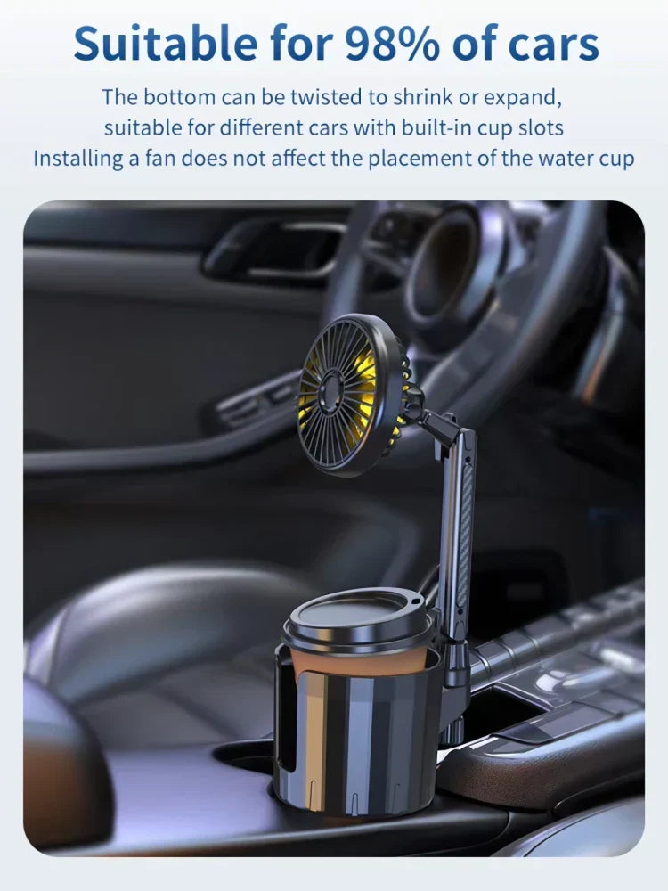 AutoCool USB autoventilator met bekerhouder