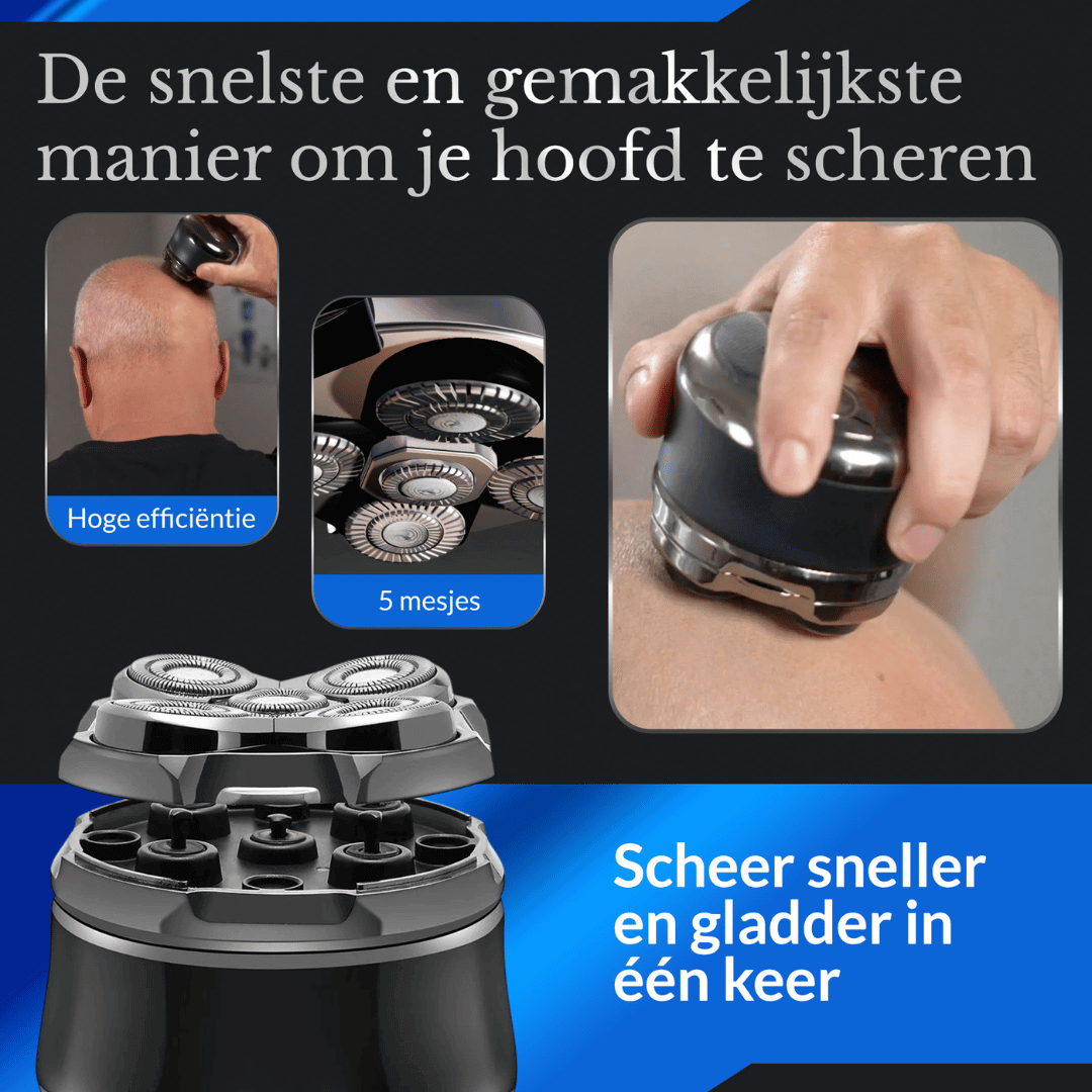Vexor draadloze hoofdscheerapparaat