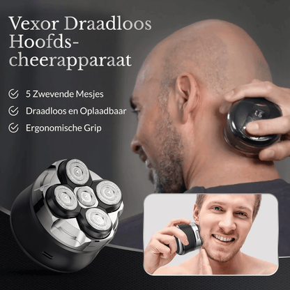 Vexor draadloze hoofdscheerapparaat