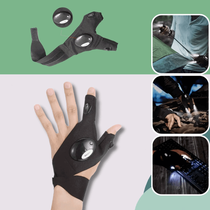 Voltagear vingerloze LED-handschoenen