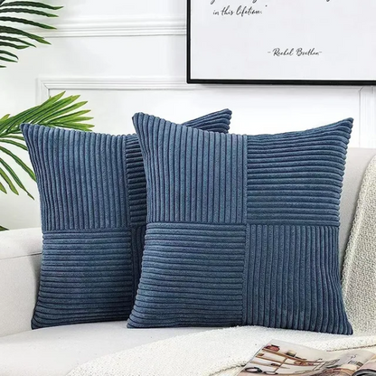 Corduroy Patchwork Kussenhoes 45 x 45 cm