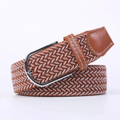 StretchBuckle elastische faux lederen riem