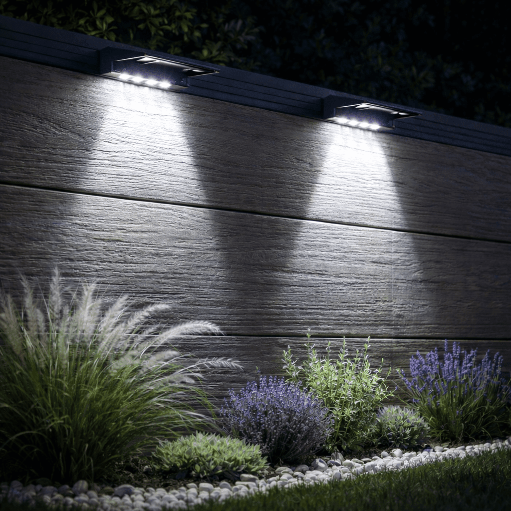 Solarwand zonne-wandlamp voor buiten
