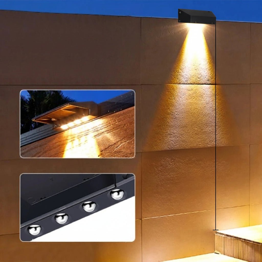 Solarwand zonne-wandlamp voor buiten