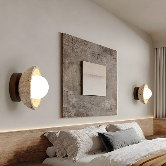 SMD Living Orielle Travertijn Wandlamp