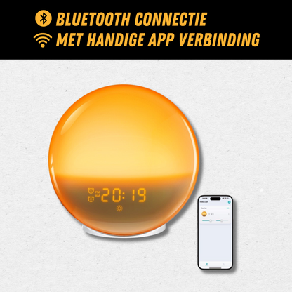 GlowRise natuurlijke wekkerradio met wake-up light