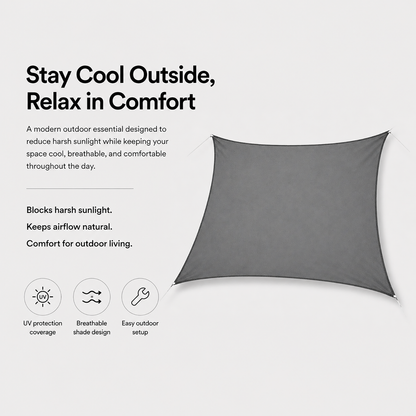 Waterafstotend schaduwdoek voor tuin en terras