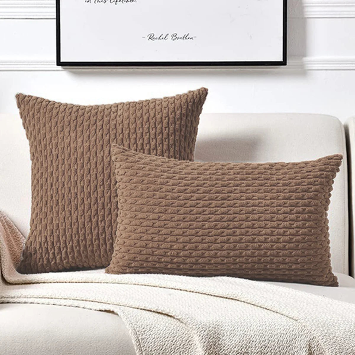 Corduroy kussenhoes boho-stijl
