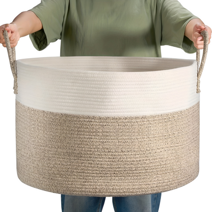 Grote Gevlochten Opbergmand 50L