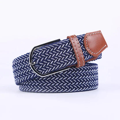 StretchBuckle elastische faux lederen riem