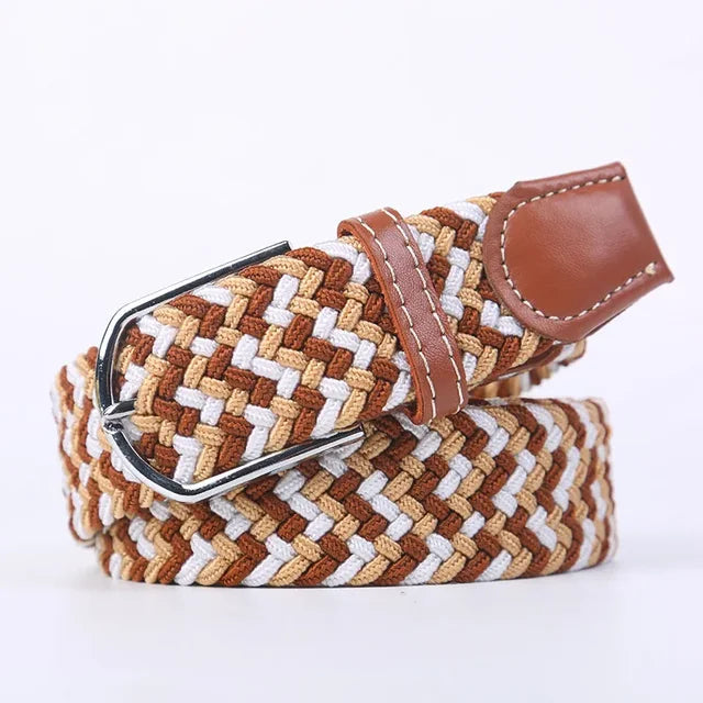 StretchBuckle elastische faux lederen riem