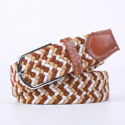 StretchBuckle elastische faux lederen riem