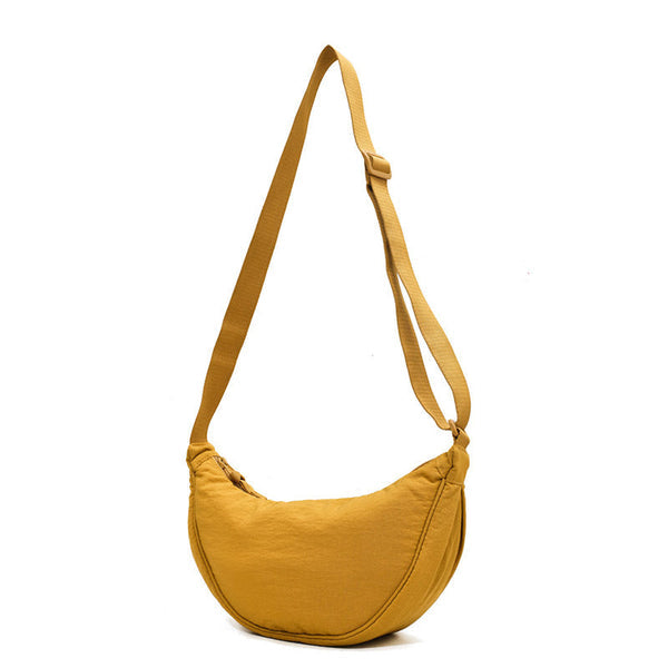 Ruime nylon schoudertas dames
