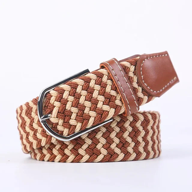 StretchBuckle elastische faux lederen riem