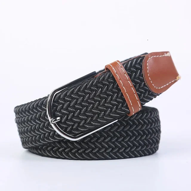StretchBuckle elastische faux lederen riem