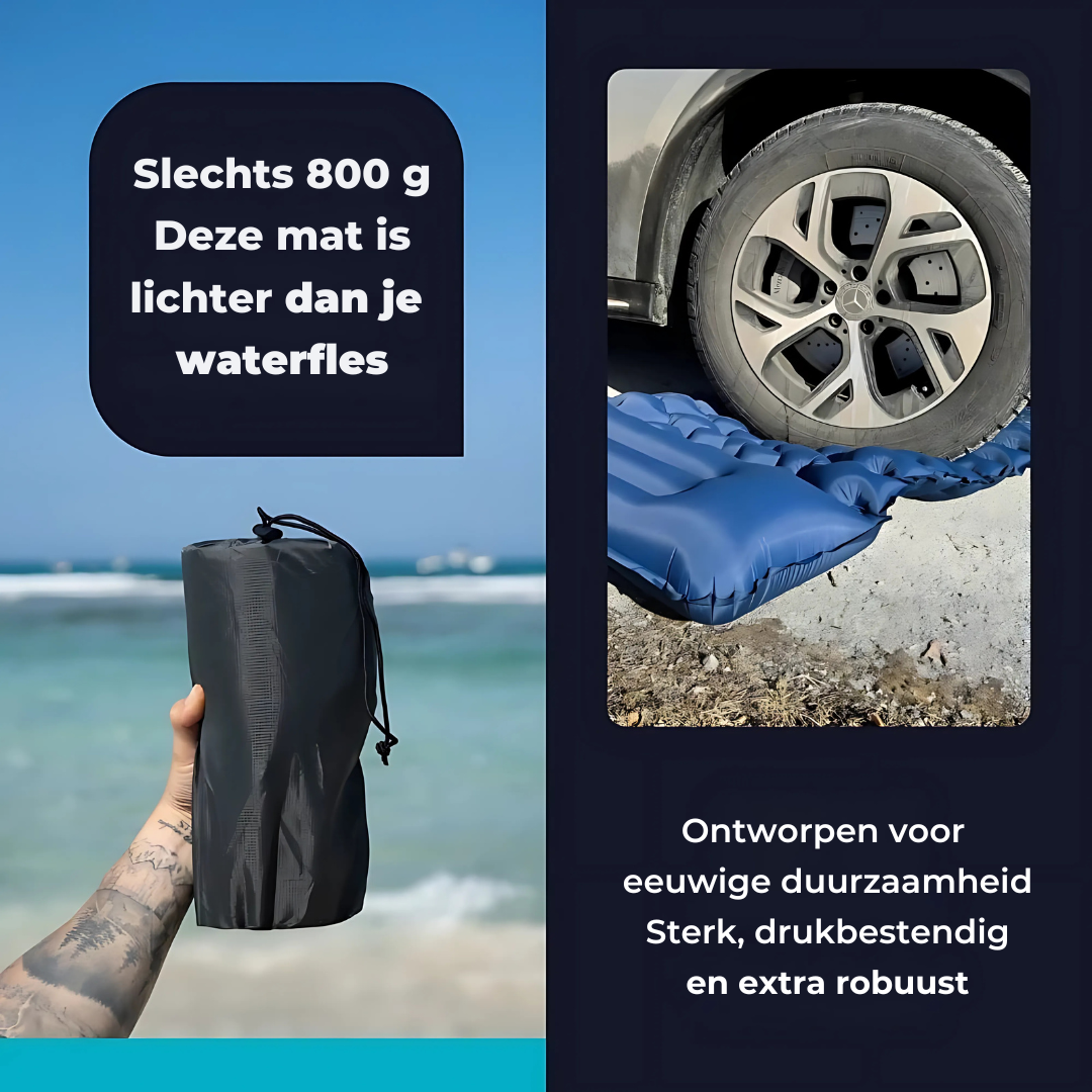 Navando zelfopblazend slaapmatje met kussen