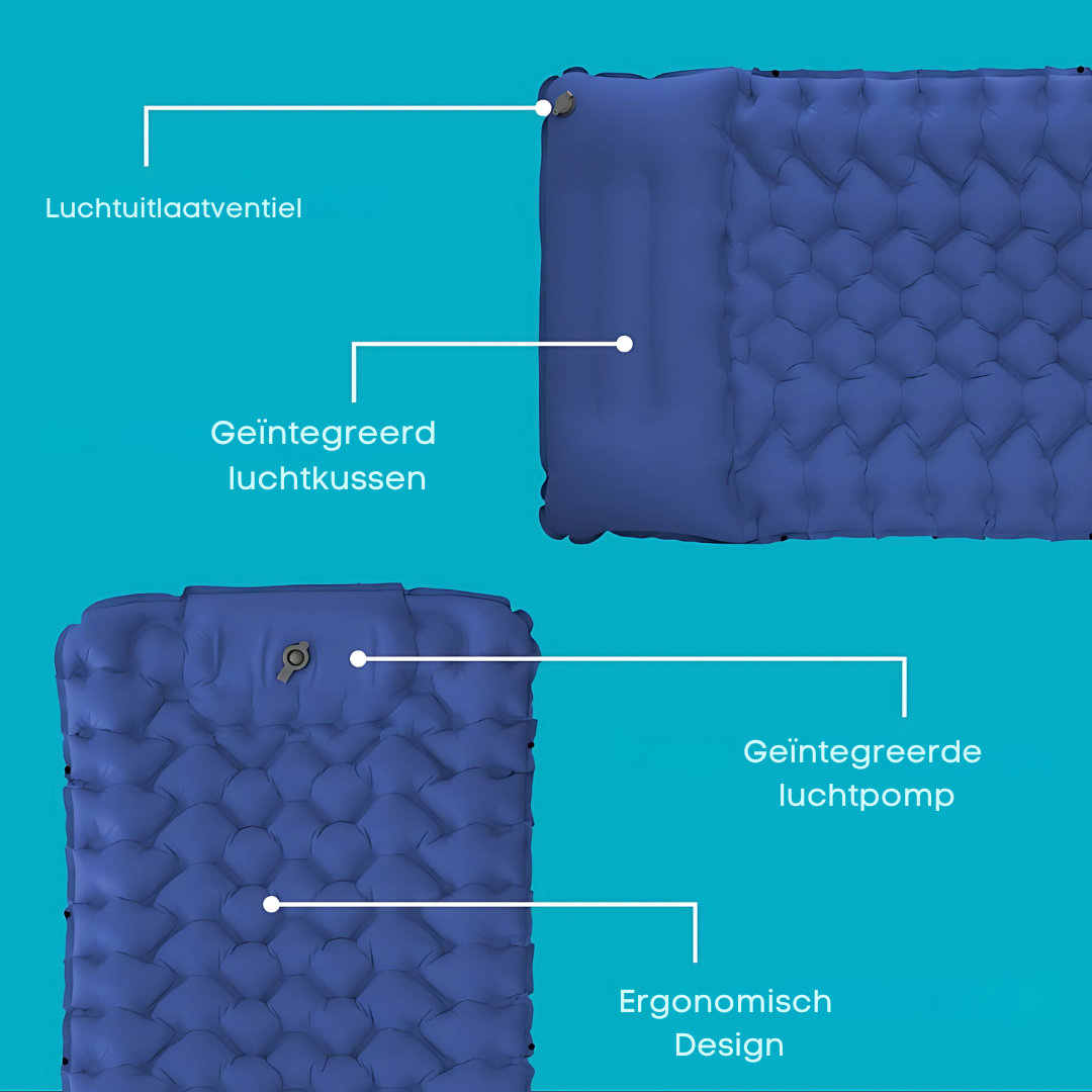 Navando zelfopblazend slaapmatje met kussen