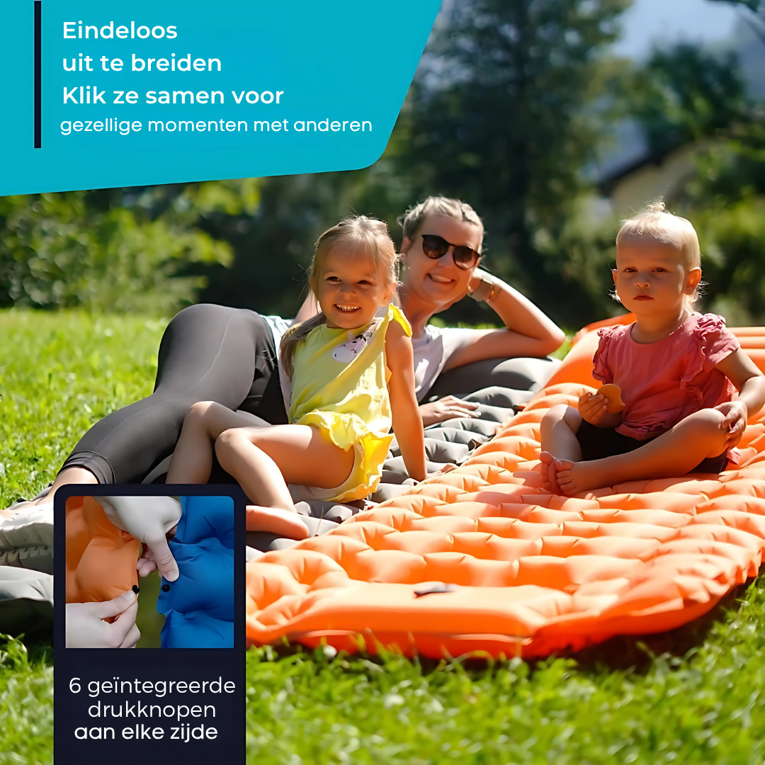 Navando zelfopblazend slaapmatje met kussen