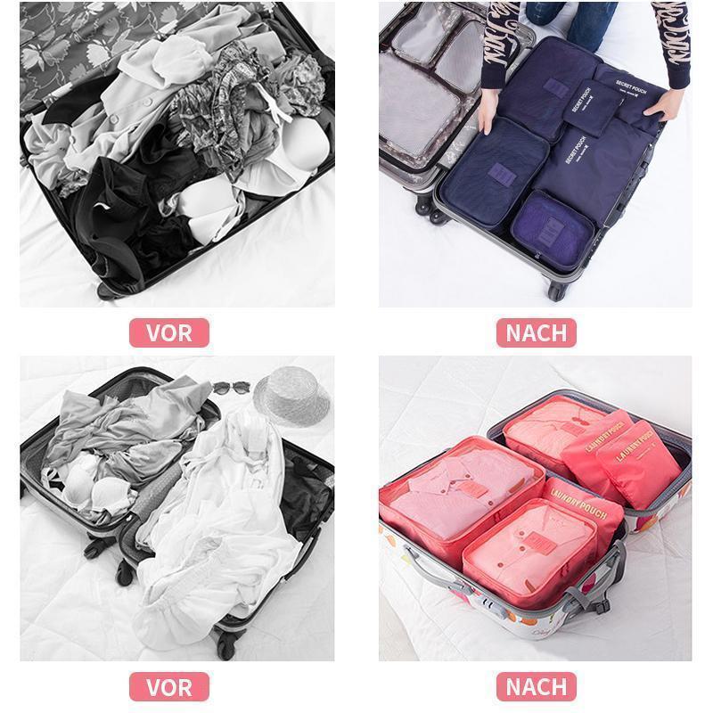 Navando 6-delige koffer organizers set