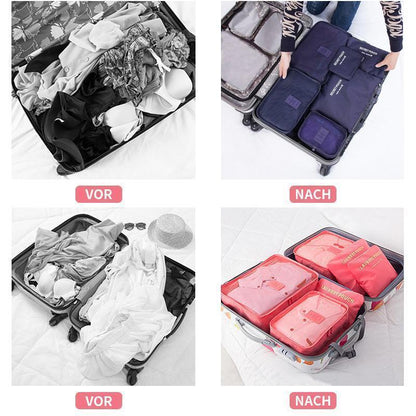 Navando 6-delige koffer organizers set