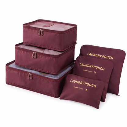 Navando 6-delige koffer organizers set