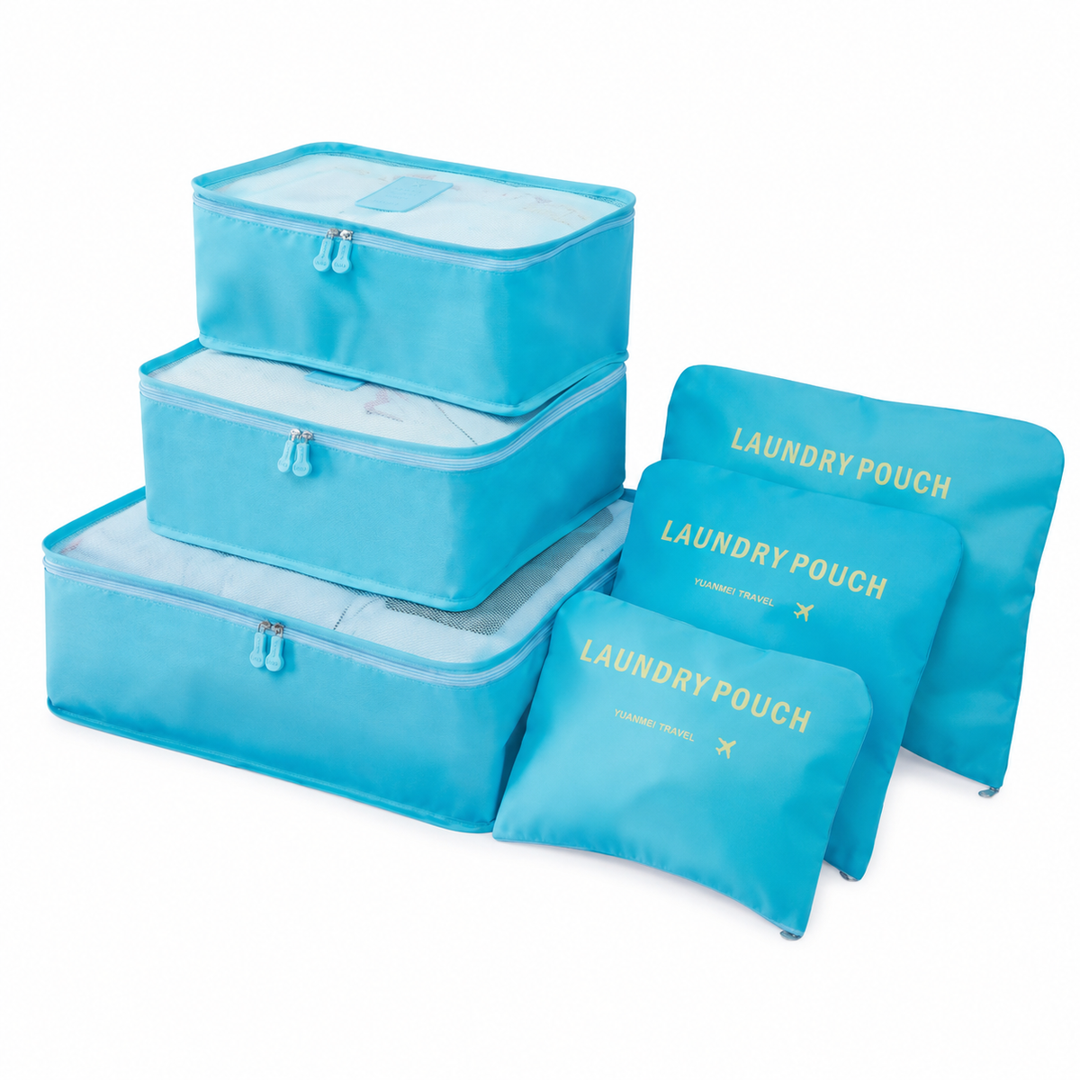 Navando 6-delige koffer organizers set