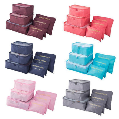 Navando 6-delige koffer organizers set