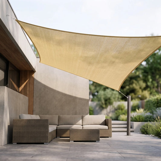 Zwevend Schaduwdoek voor de Tuin