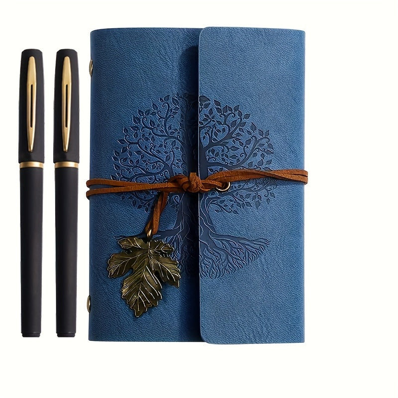 Vintage Notebook Set met Gelpennen