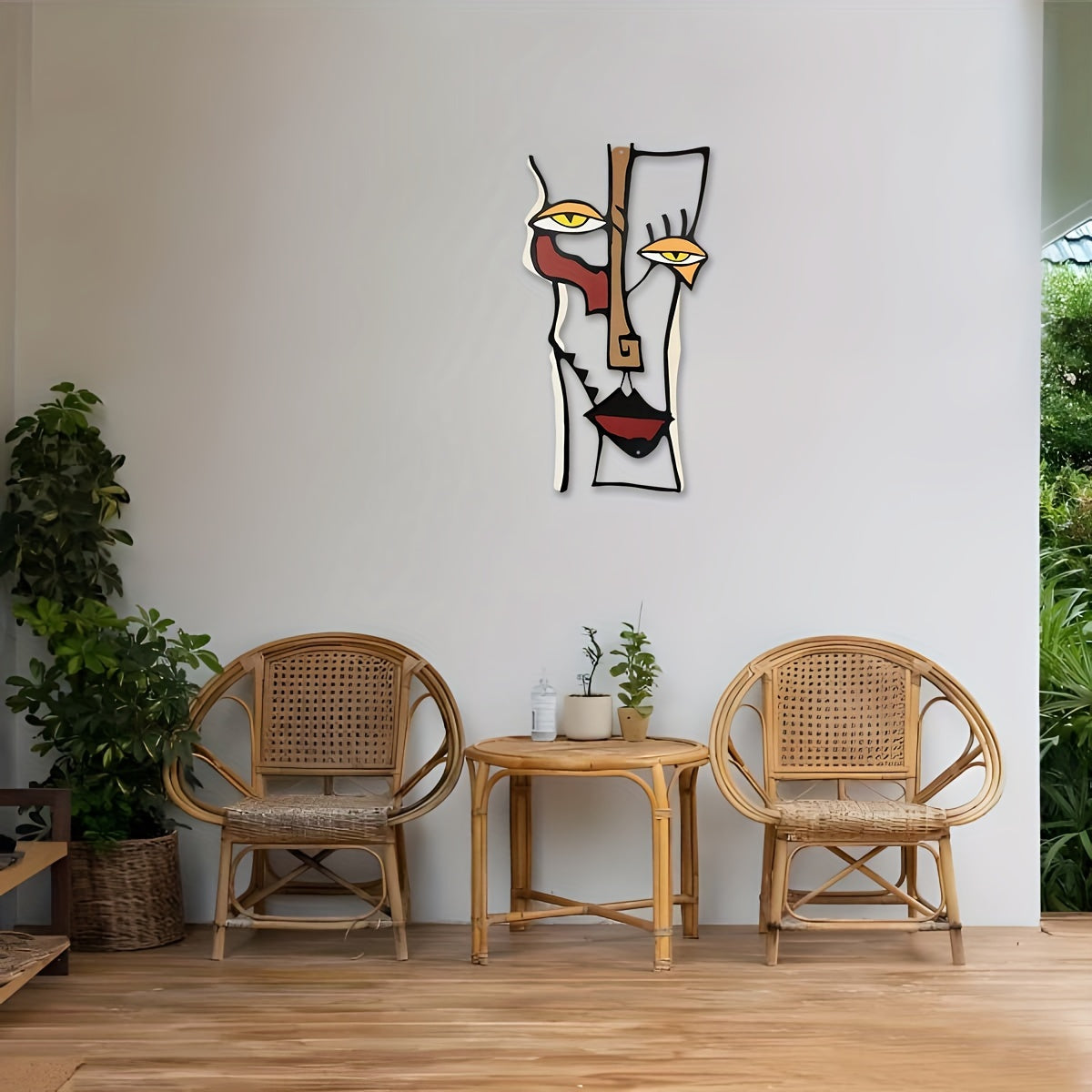 BohoFace metalen wanddecoratie