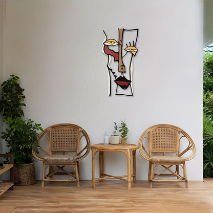 BohoFace metalen wanddecoratie