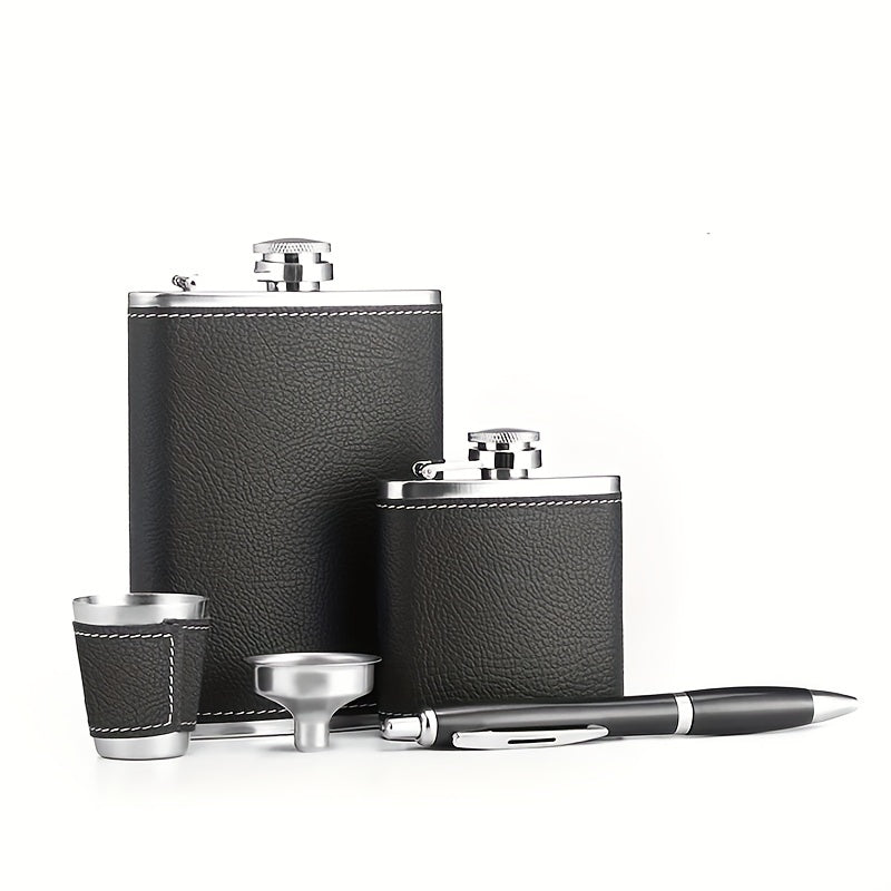 Luxe whisky heupfles cadeauset