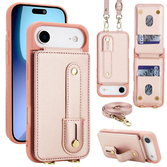 iPhone Air hoesje met pasjeshouder en draagkoord
