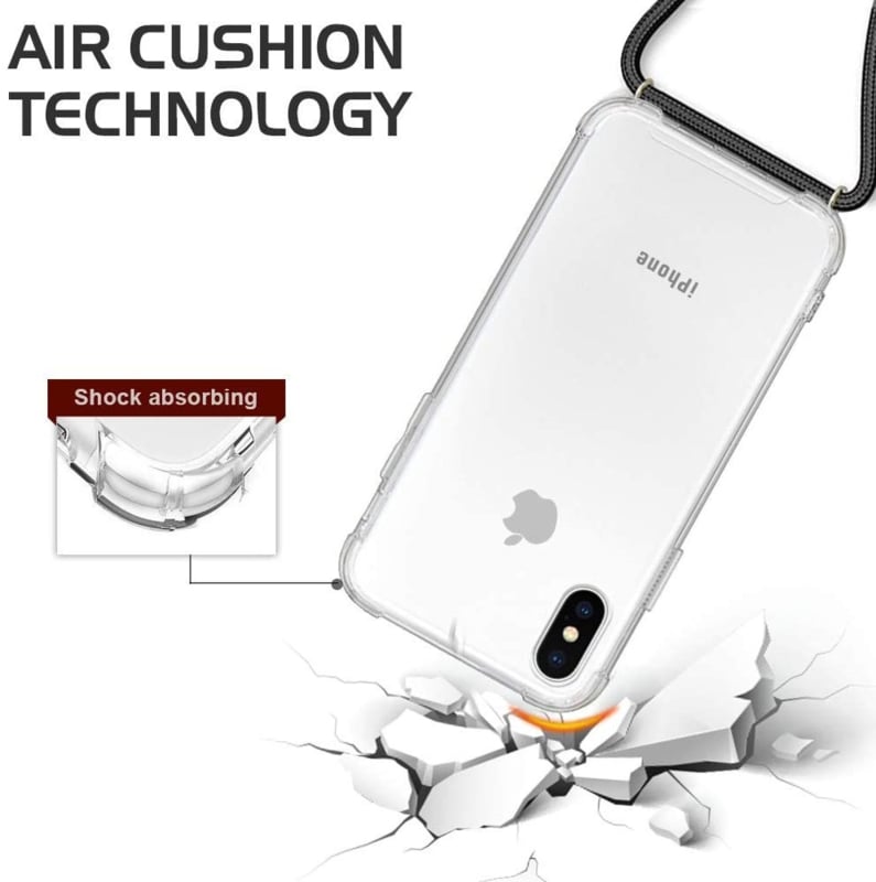 iPhone X / Xs crossbody transparant TPU hoesje
