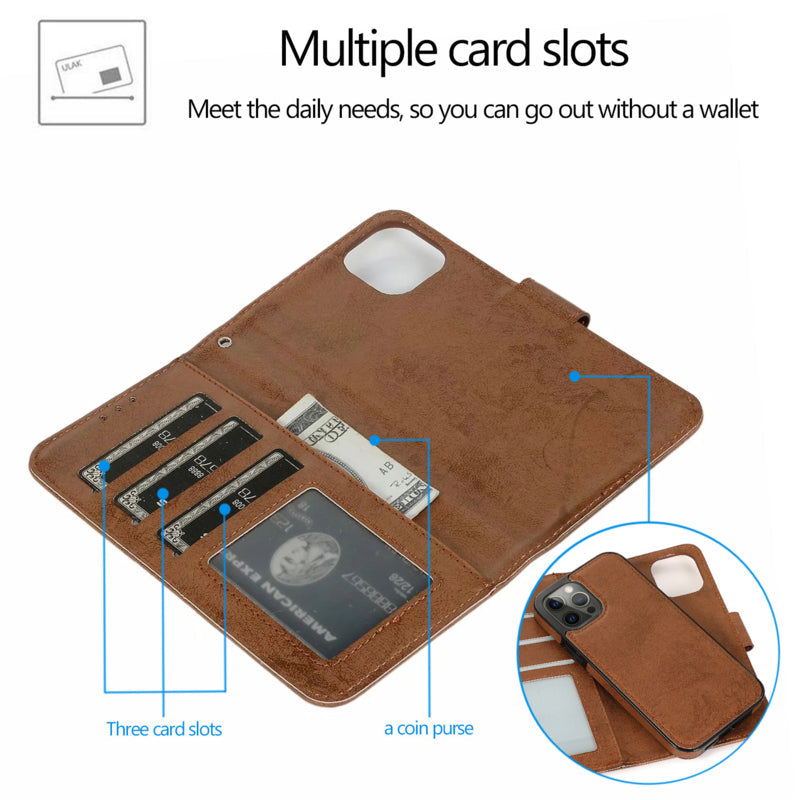 iPhone 7 / 8 / SE Uitneembaar Magnetisch Bookcase Hoesje