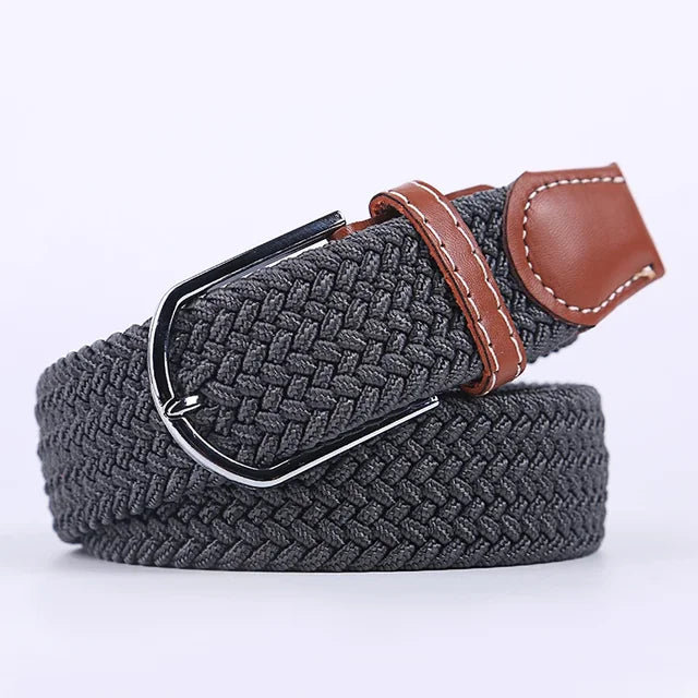 StretchBuckle elastische faux lederen riem
